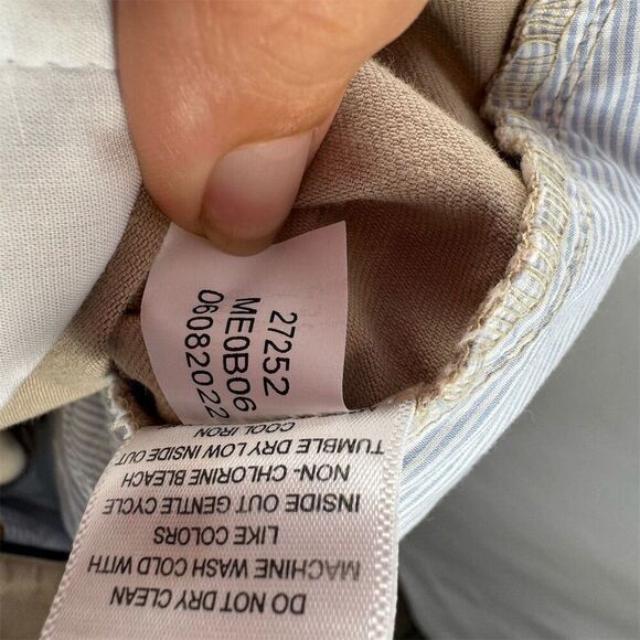 Peter Millar Men's Pima Cotton Flat Front Chino‎ Pants in Beige Size 38 x 34 - Picture 7 of 7